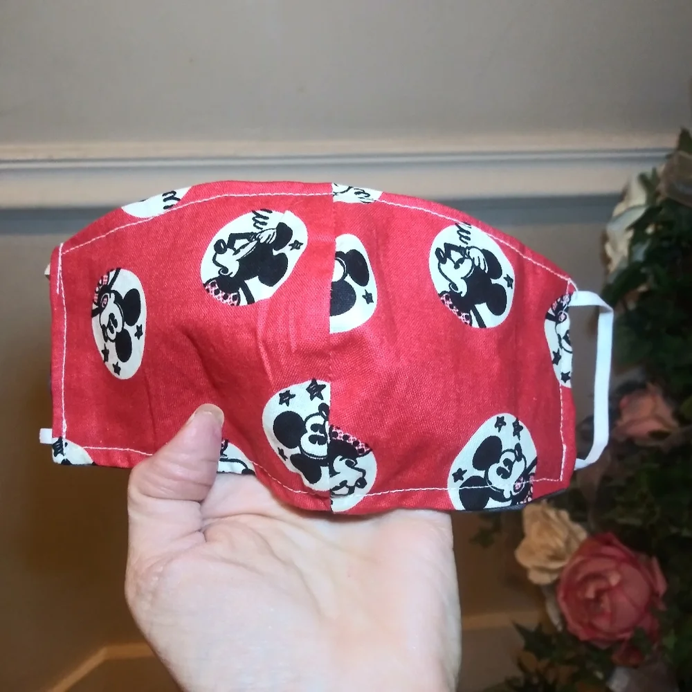 3/$18 Handmade Kid's Mickey Mouse Face Mask